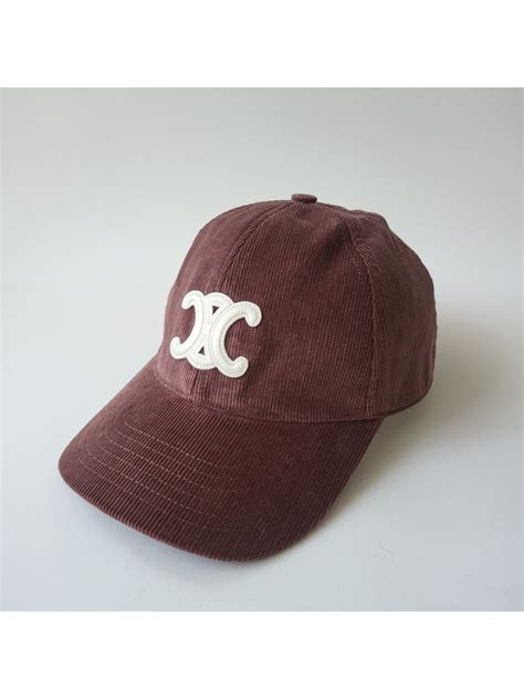 celine corduroy cap